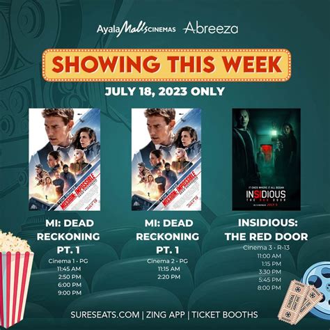 Abreeza Mall Movie Schedule .